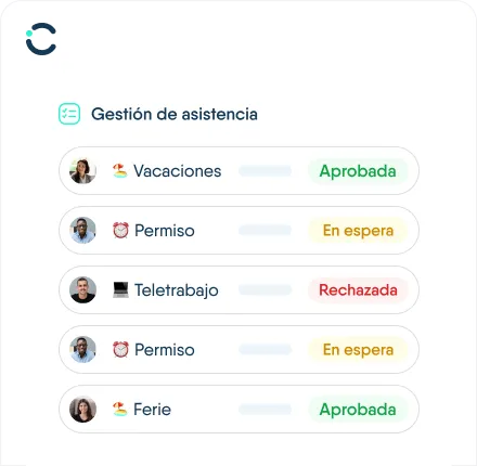 Gestión de asistencia  